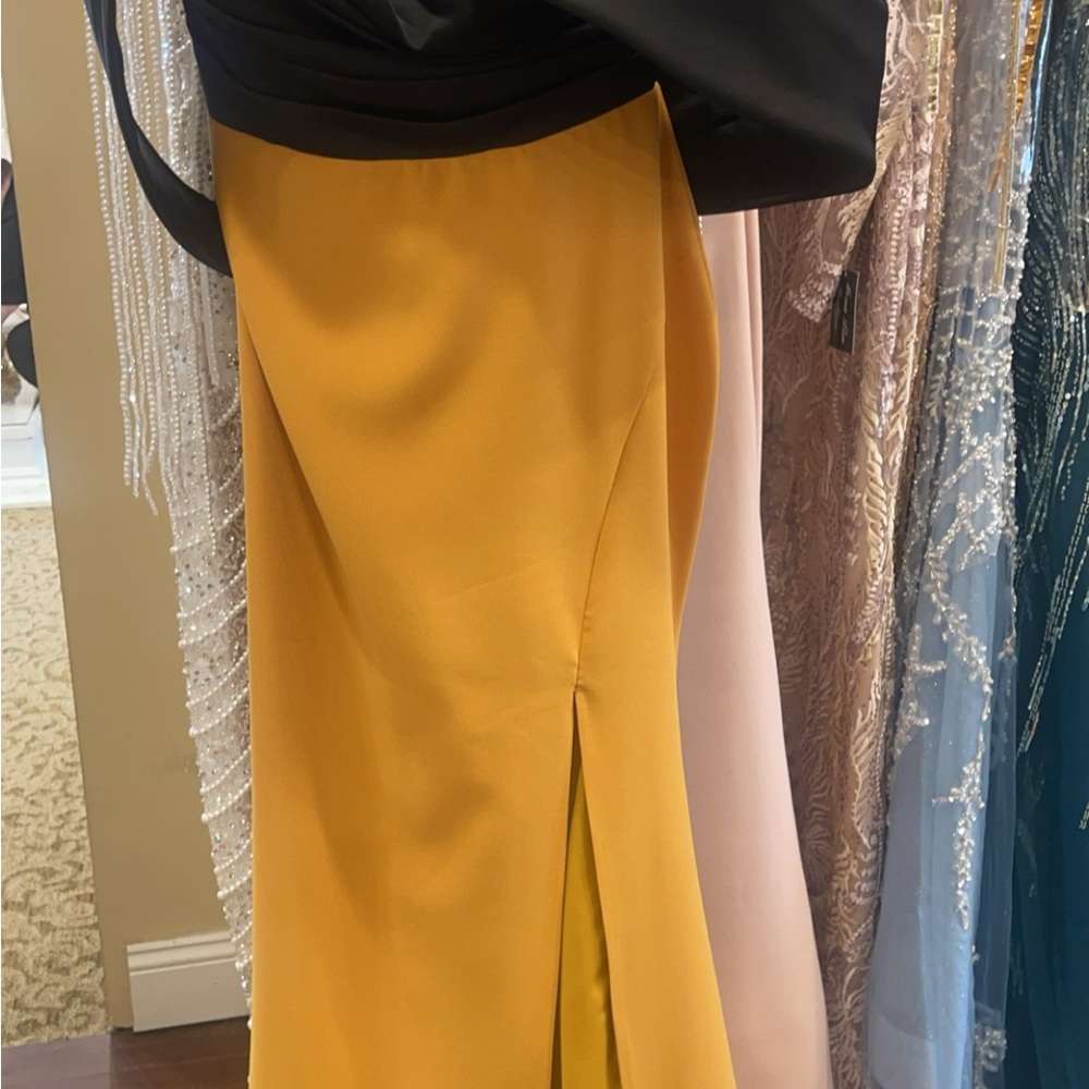 Elegant Mustard Maxi Dress
